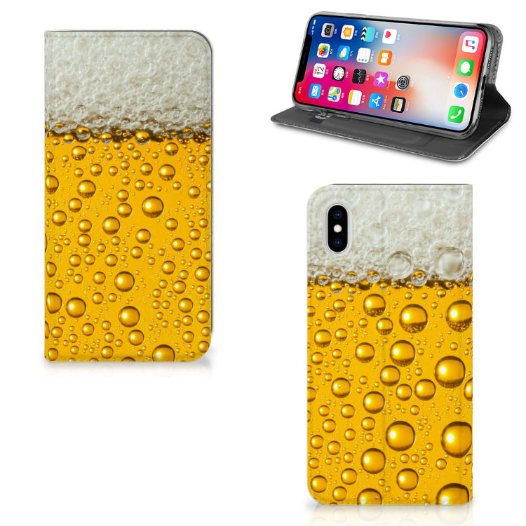 Apple iPhone Xs Max Flip Style Cover Bier
