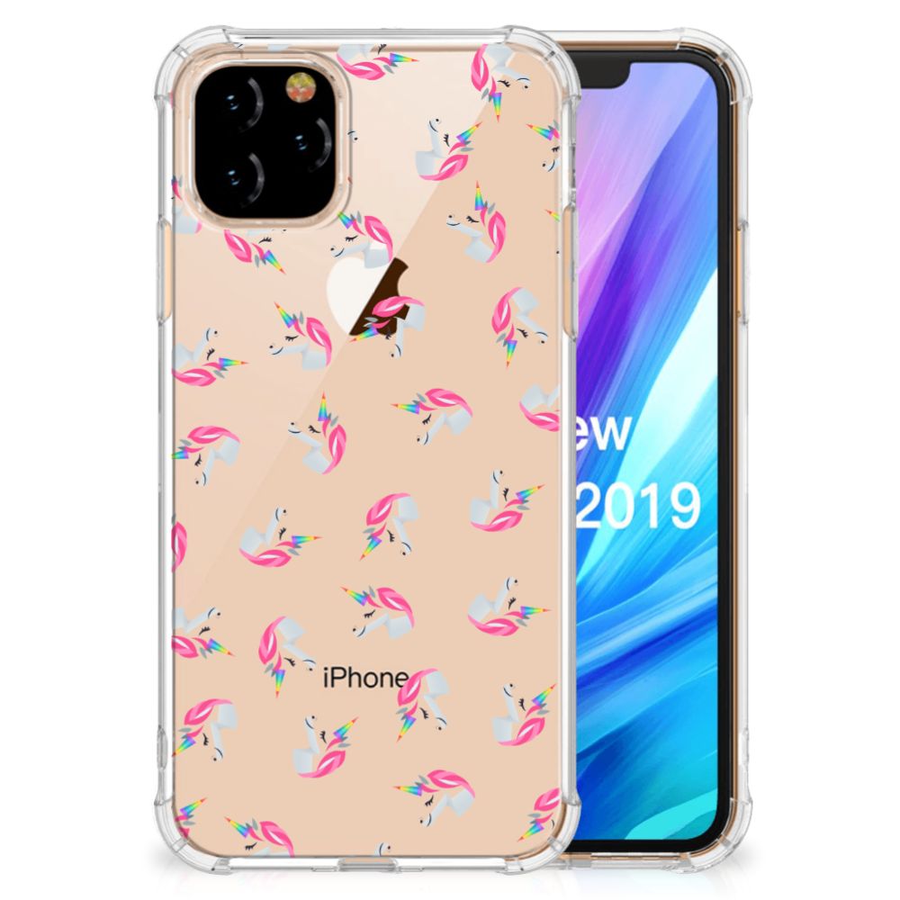 Doorzichtige Silicone Hoesje voor Apple iPhone 11 Pro Unicorns B2C Telecom