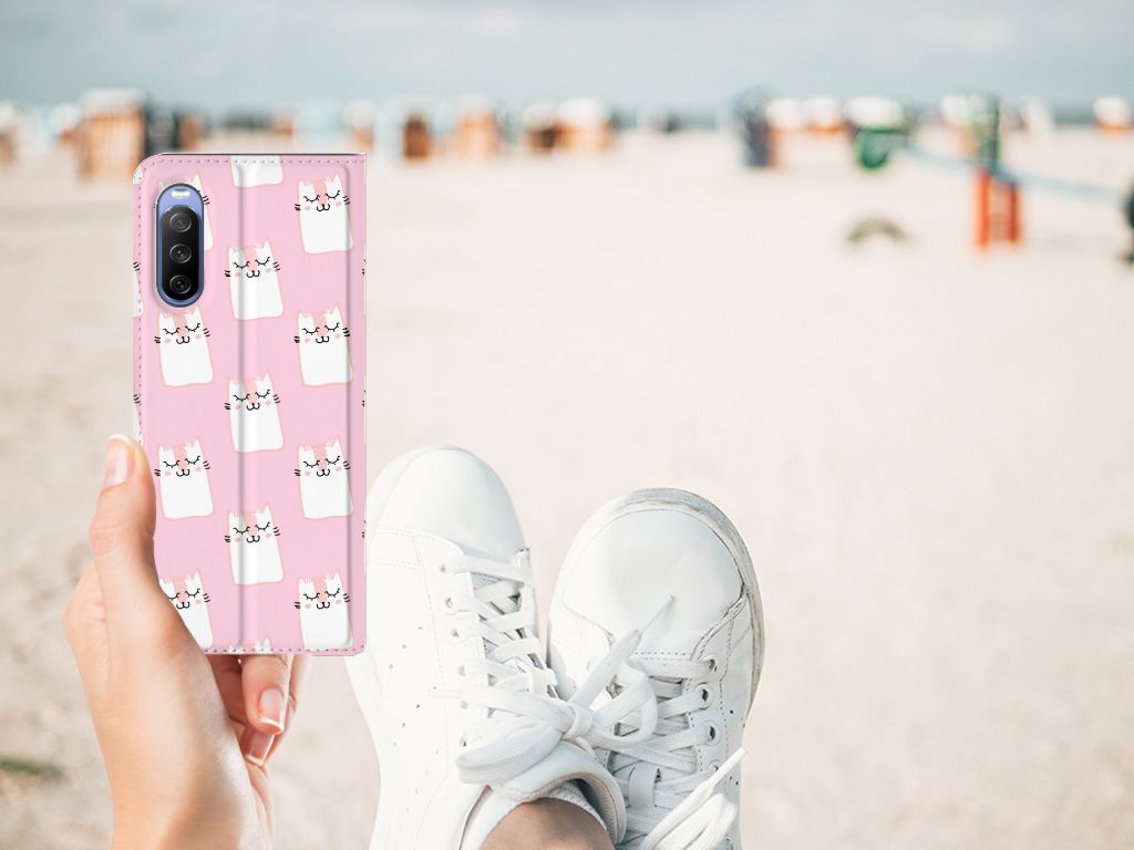 Sony Xperia 10 III Hoesje maken Sleeping Cats - B2C Telecom