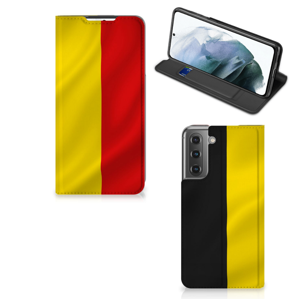 Samsung Galaxy S21 FE Standcase Belgische Vlag - B2C Telecom