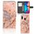 Samsung Galaxy A30 Bookcase Marmer Oranje