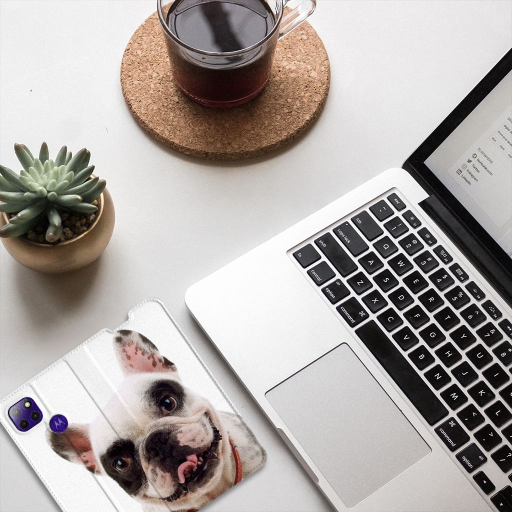Motorola Moto G9 Power Hoesje maken Franse Bulldog - B2C Telecom
