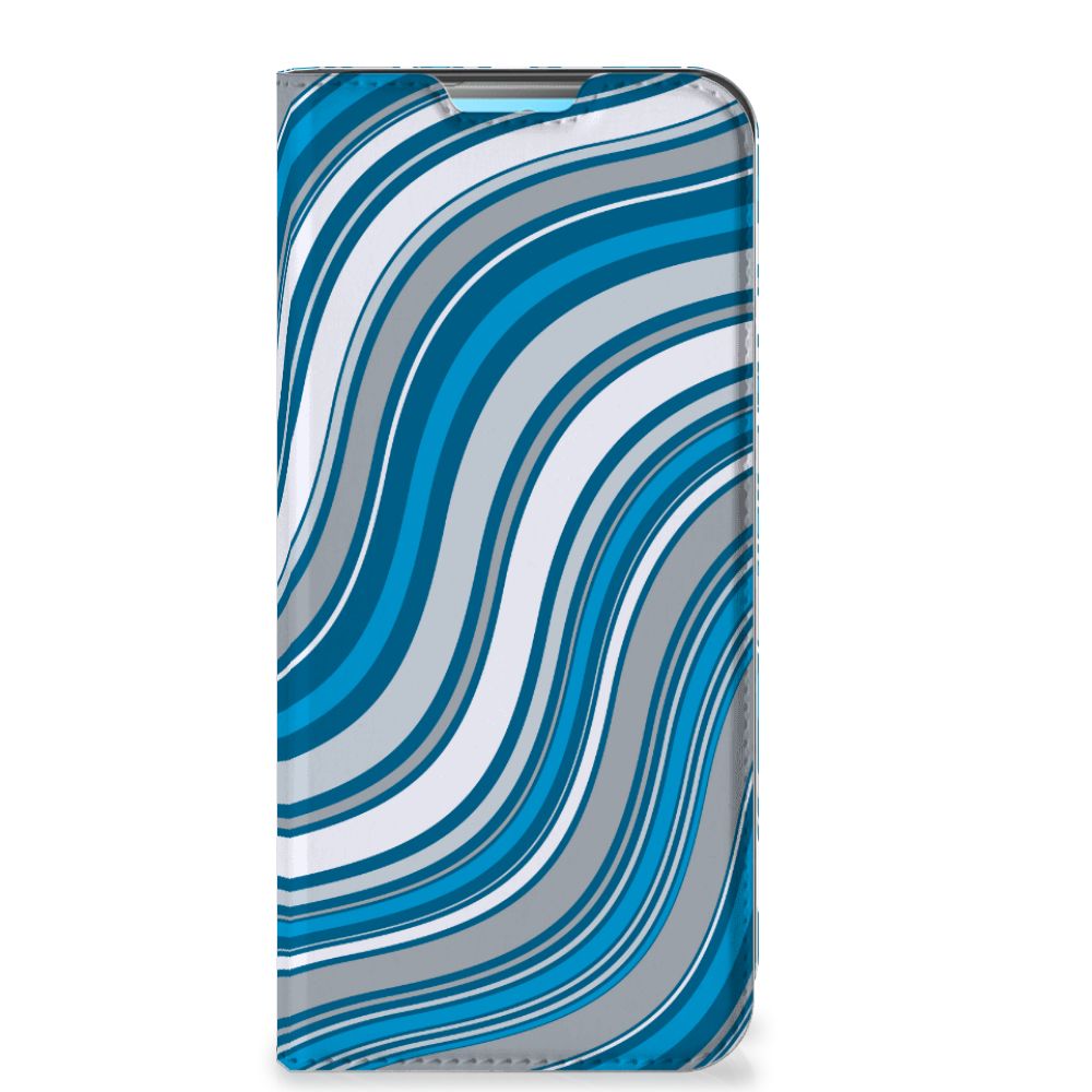 Xiaomi Redmi 10 Hoesje met Magneet Waves Blue - B2C Telecom