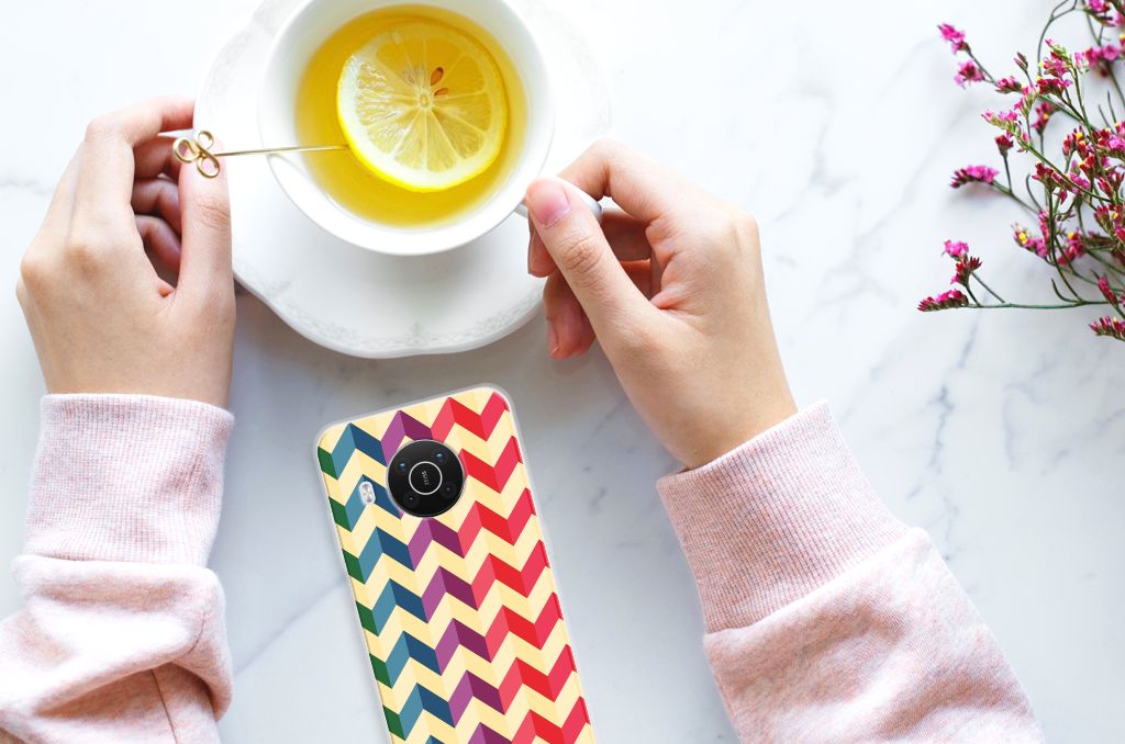 Nokia X10 | X20 TPU bumper Zigzag Multi Color B2C Telecom