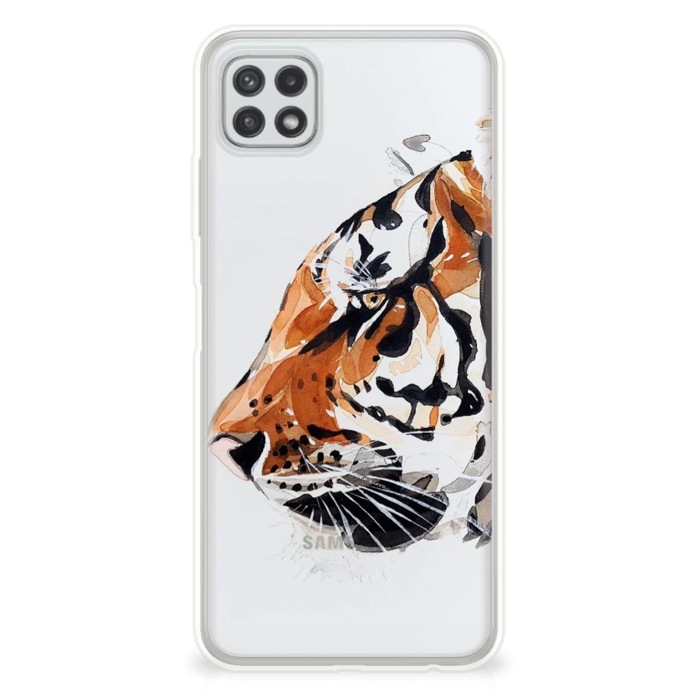 Hoesje maken Samsung Galaxy A22 5G Watercolor Tiger B2C Telecom