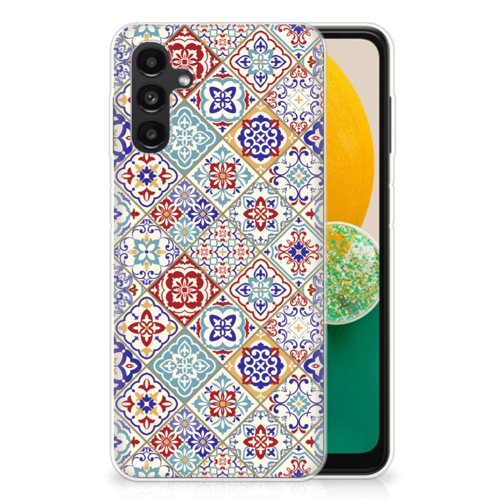 Samsung Galaxy A13 | A04s TPU Siliconen Hoesje Tiles Color