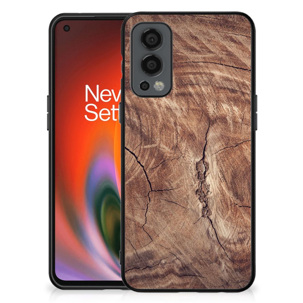 OnePlus Nord 2 Houten Print Telefoonhoesje Tree Trunk