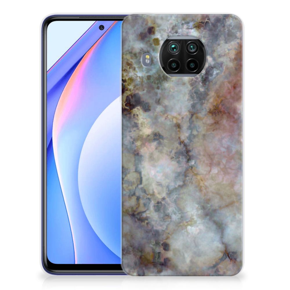 Xiaomi Mi 10T Lite TPU Siliconen Hoesje Marmer Grijs B2C Telecom