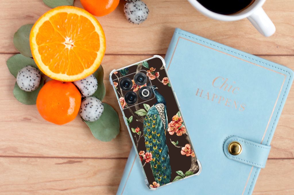 OnePlus 10 Pro Case Anti-shock Pauw met Bloemen B2C Telecom