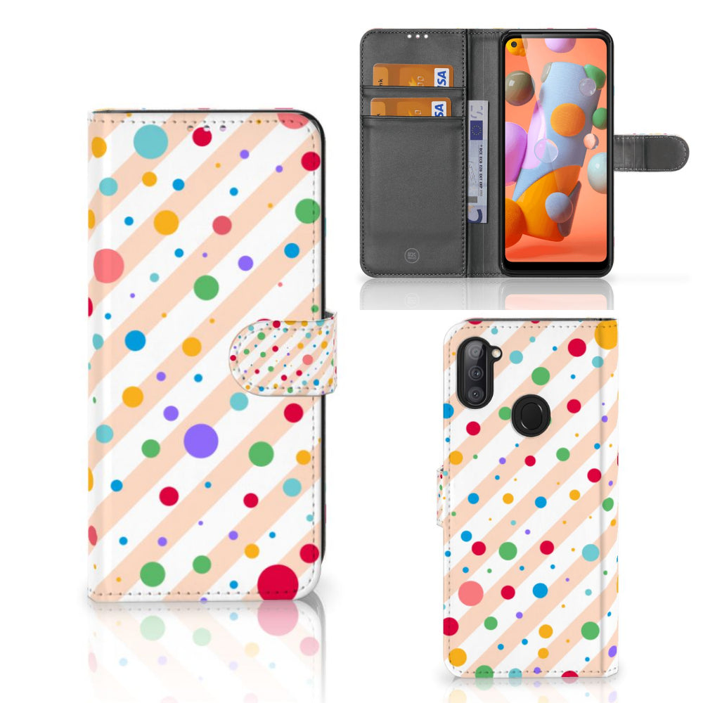 Samsung Galaxy M11 | A11 Telefoon Hoesje Dots