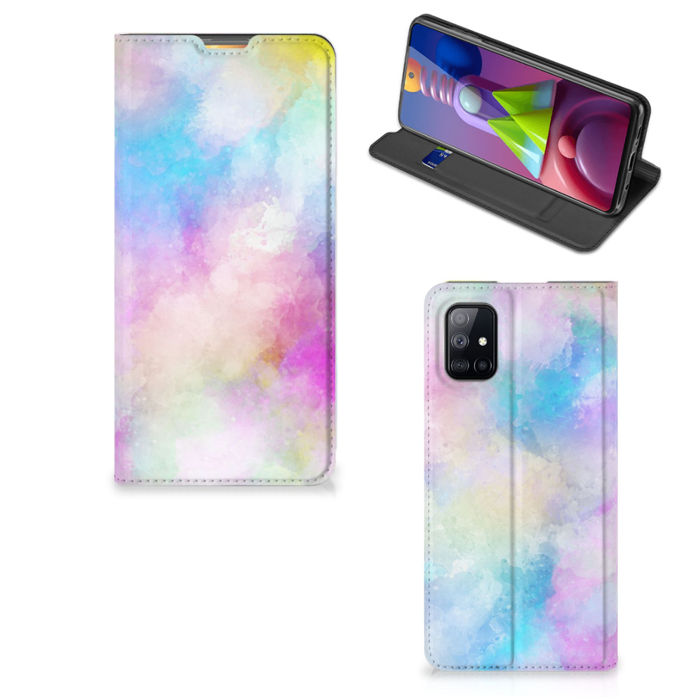 Bookcase Samsung Galaxy M51 Watercolor Light - B2C Telecom