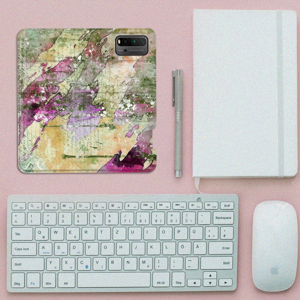 Bookcase Xiaomi Poco M3 | Redmi 9T Letter Painting - B2C Telecom