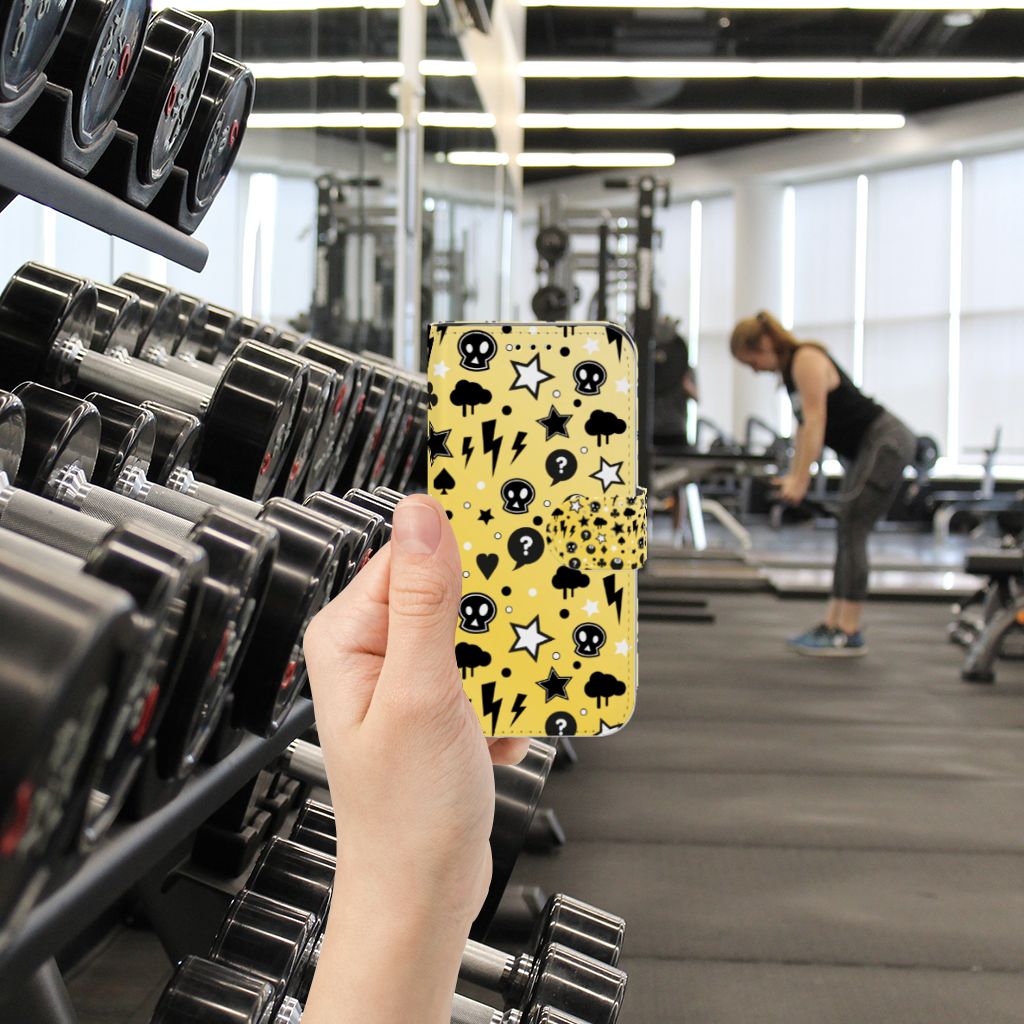 Telefoonhoesje met Naam Apple iPhone X | Xs Punk Geel