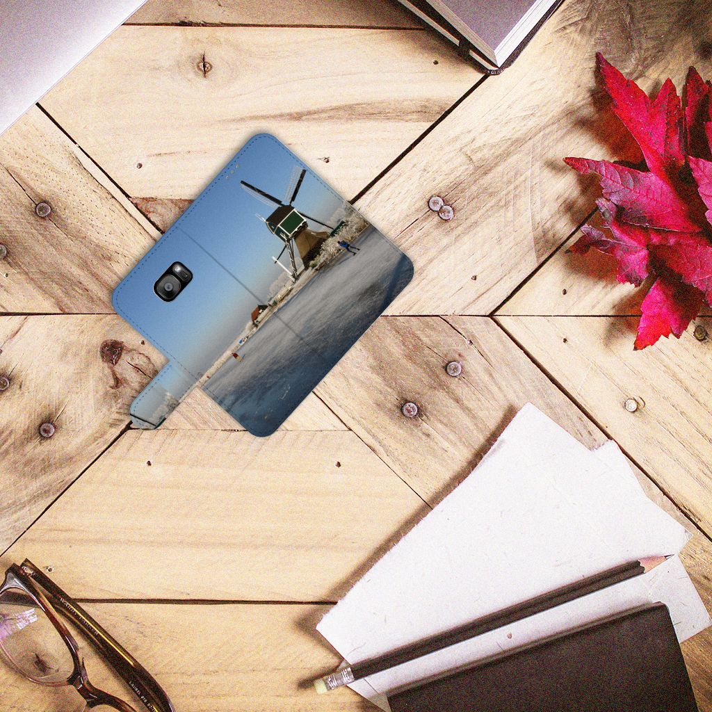 Samsung Galaxy S7 Edge Flip Cover Schaatsers