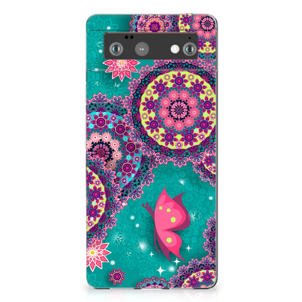 Google Pixel 6 Hoesje maken Cirkels en Vlinders
