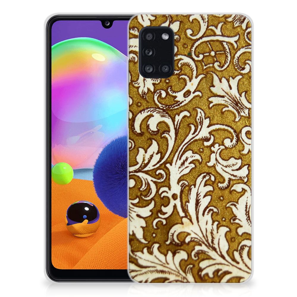 Siliconen Hoesje Samsung Galaxy A31 Barok Goud B2C Telecom