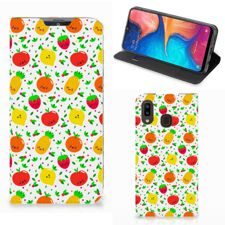 Samsung Galaxy A30 Flip Style Cover Fruits