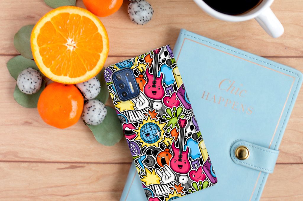 Motorola Moto G9 Plus Hippe Standcase Punk Rock - B2C Telecom
