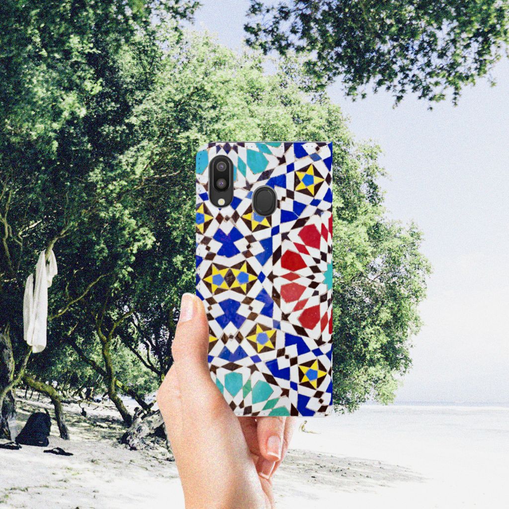 Samsung Galaxy M20 Standcase Mozaïek