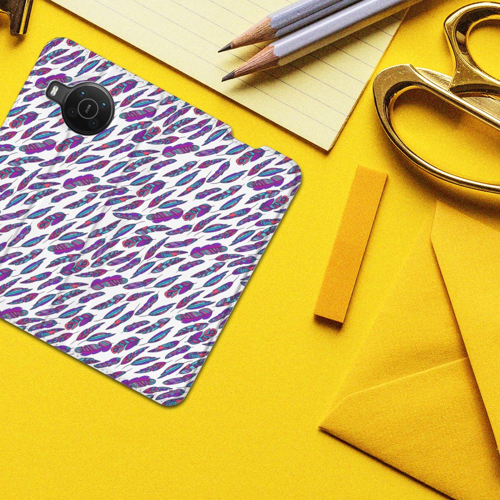 Nokia X20 | X10 Hoesje met Magneet Feathers Color - B2C Telecom