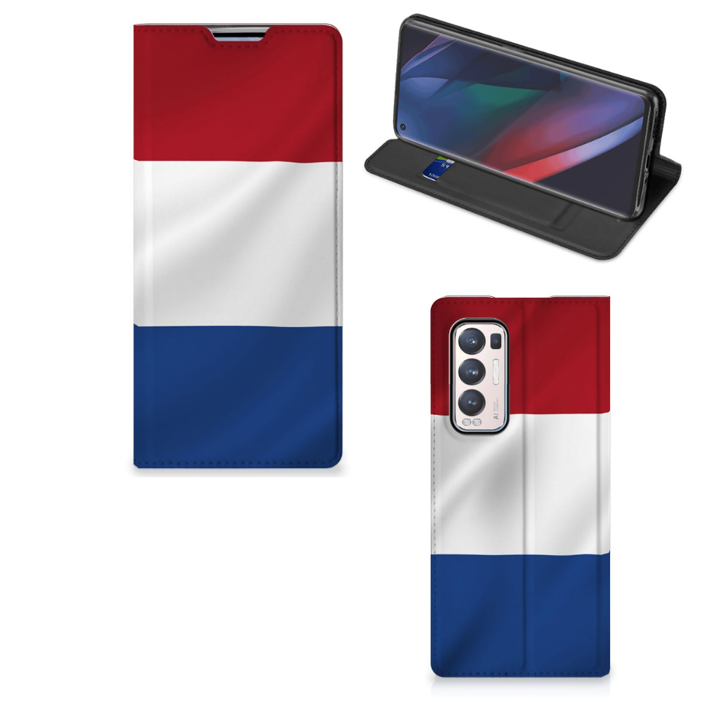 OPPO Find X3 Neo Standcase Nederlandse Vlag - B2C Telecom