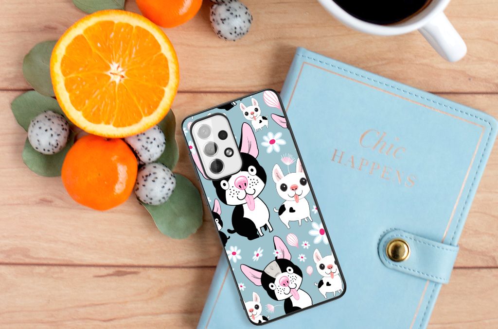 Samsung Galaxy A73 Dierenprint Telefoonhoesje Hondjes B2C Telecom