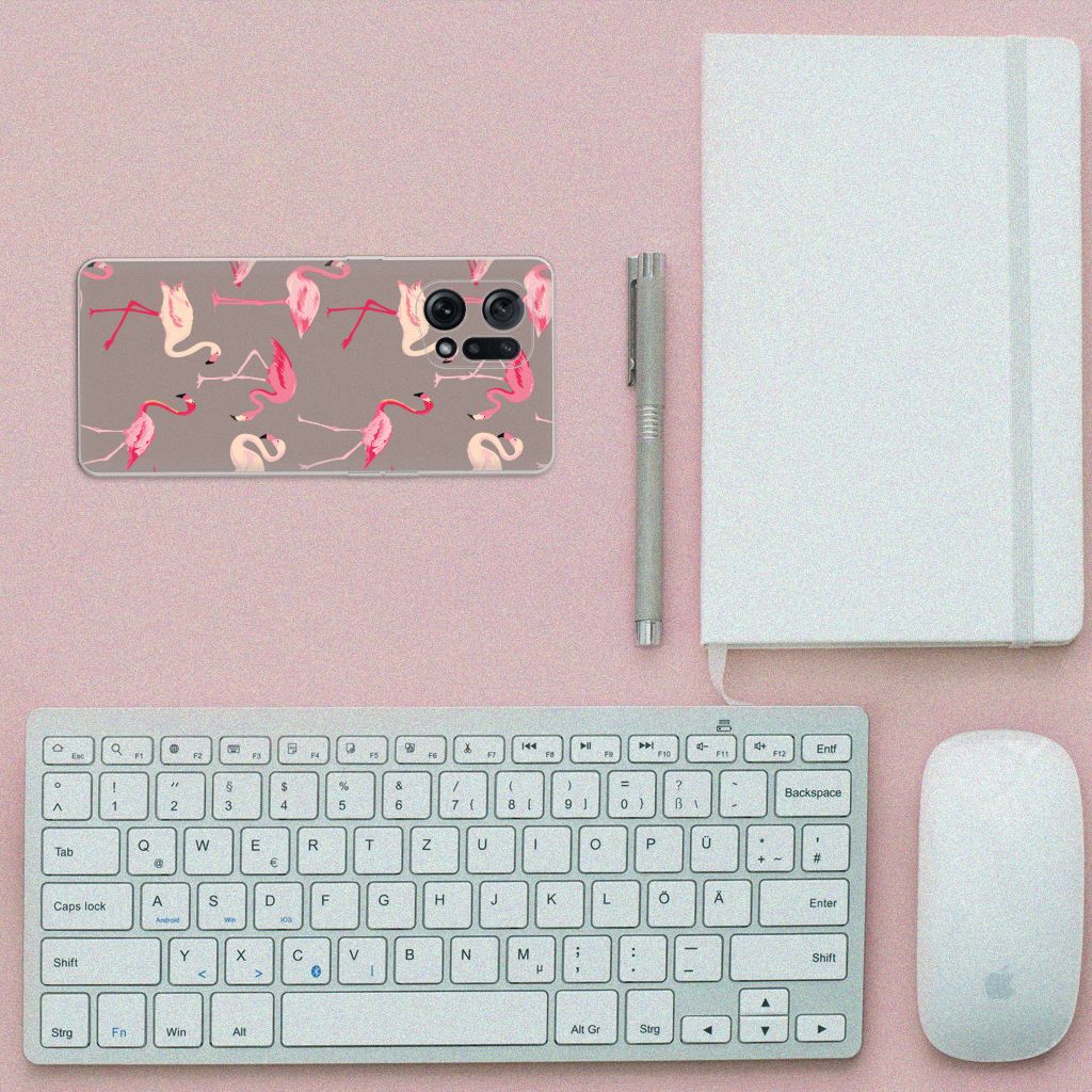 OPPO Find X5 TPU Hoesje Flamingo B2C Telecom