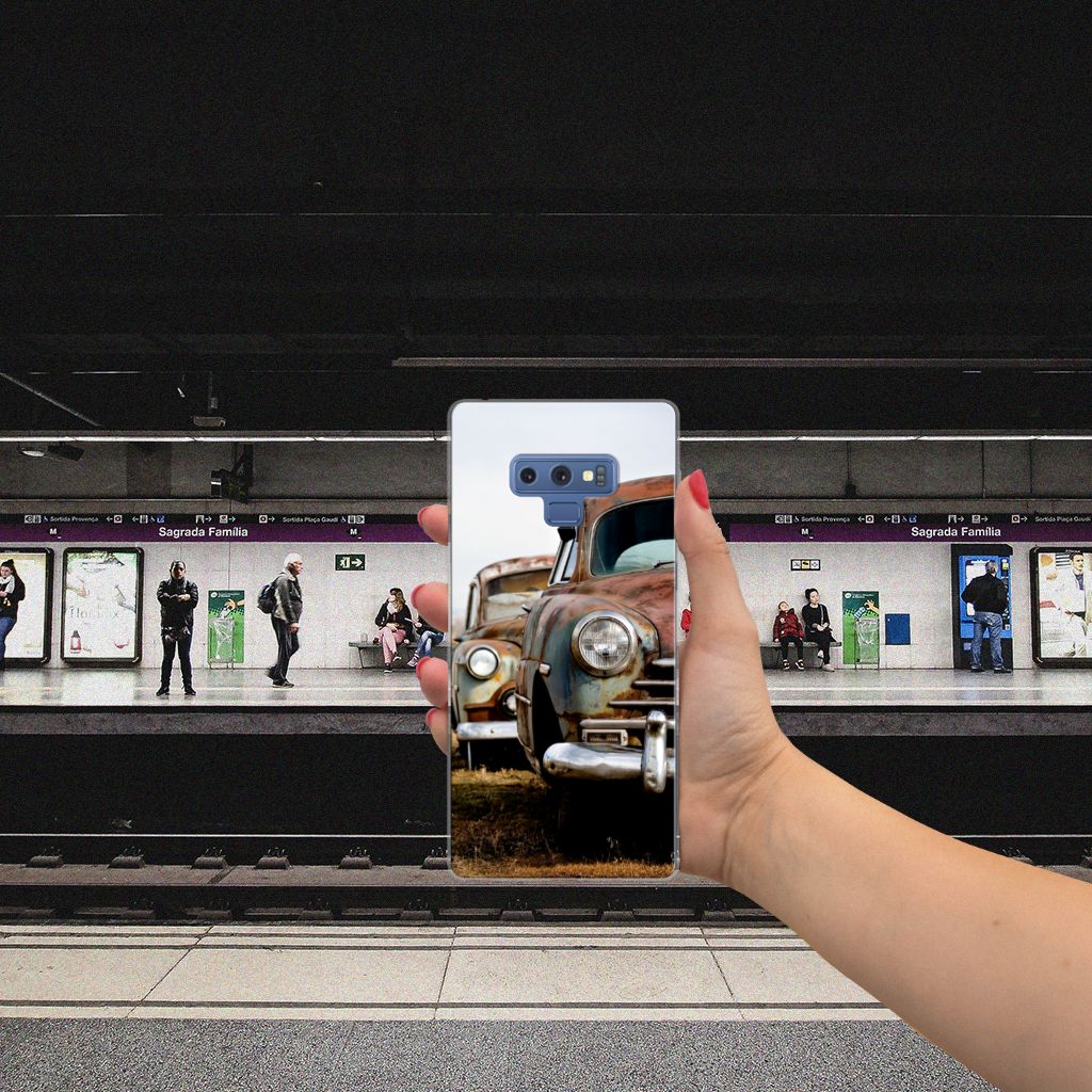 Samsung Galaxy Note 9 Siliconen Hoesje met foto Vintage Auto