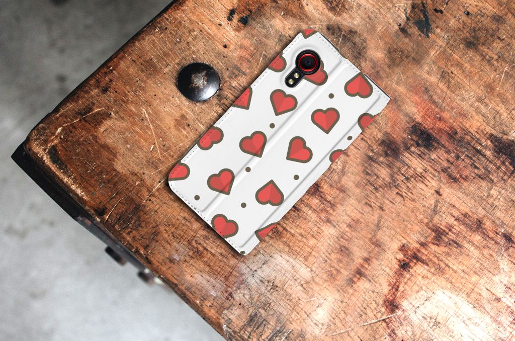 Samsung Galaxy Xcover 5 Hoesje met Magneet Hearts - B2C Telecom