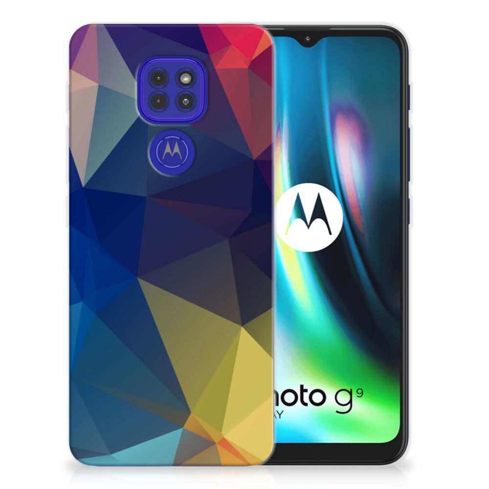 Motorola Moto G9 Play | E7 Plus TPU Hoesje Polygon Dark B2C Telecom