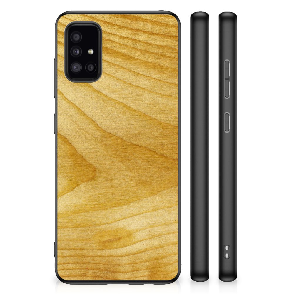 Samsung Galaxy A51 Grip Case Licht Hout