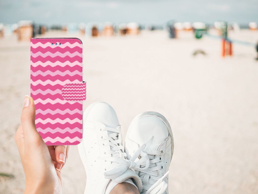 Samsung Galaxy S9 Telefoon Hoesje Waves Pink