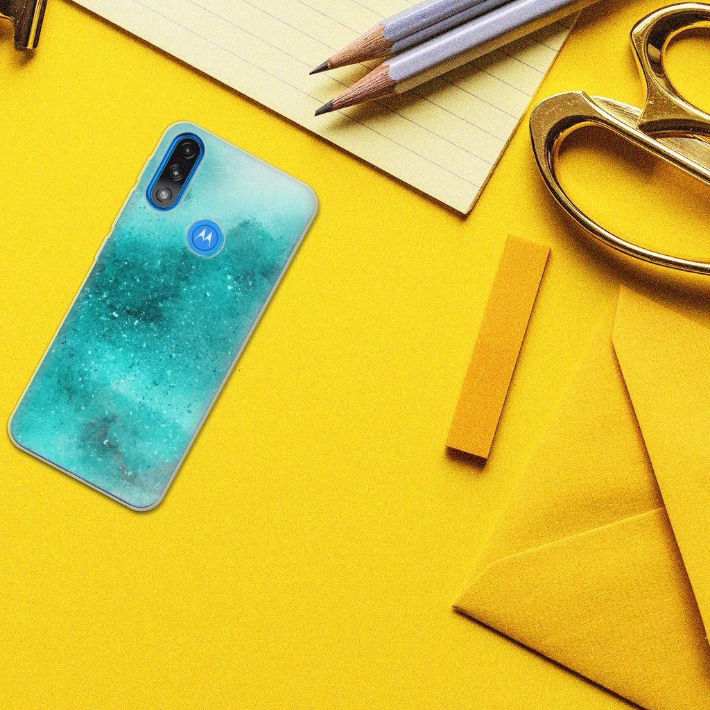 Hoesje maken Motorola Moto E7/E7i Power Painting Blue B2C Telecom