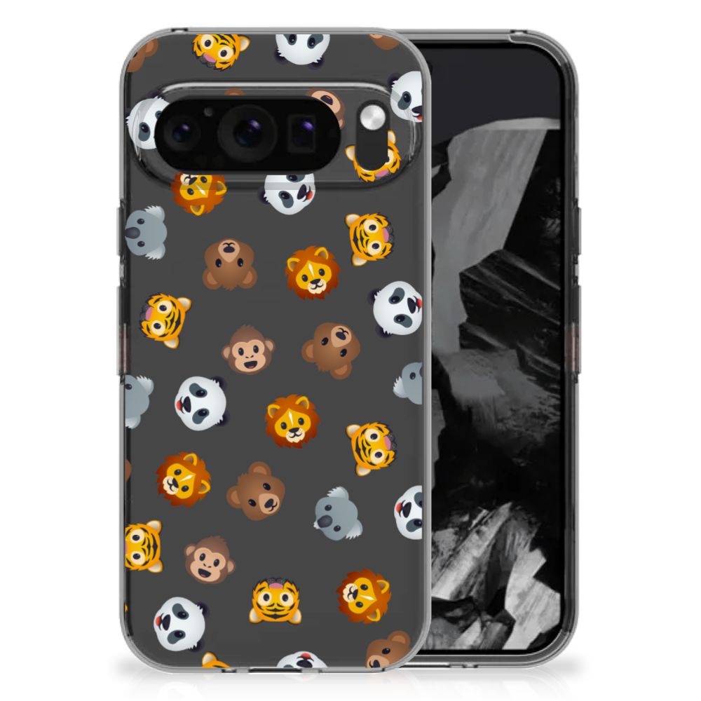 TPU bumper voor Google Pixel 9 Pro XL Dieren Emojis