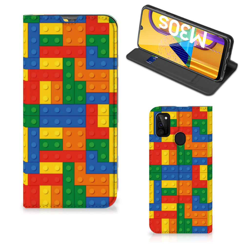 Samsung Galaxy M30s | M21 Hoesje met Magneet Blokken