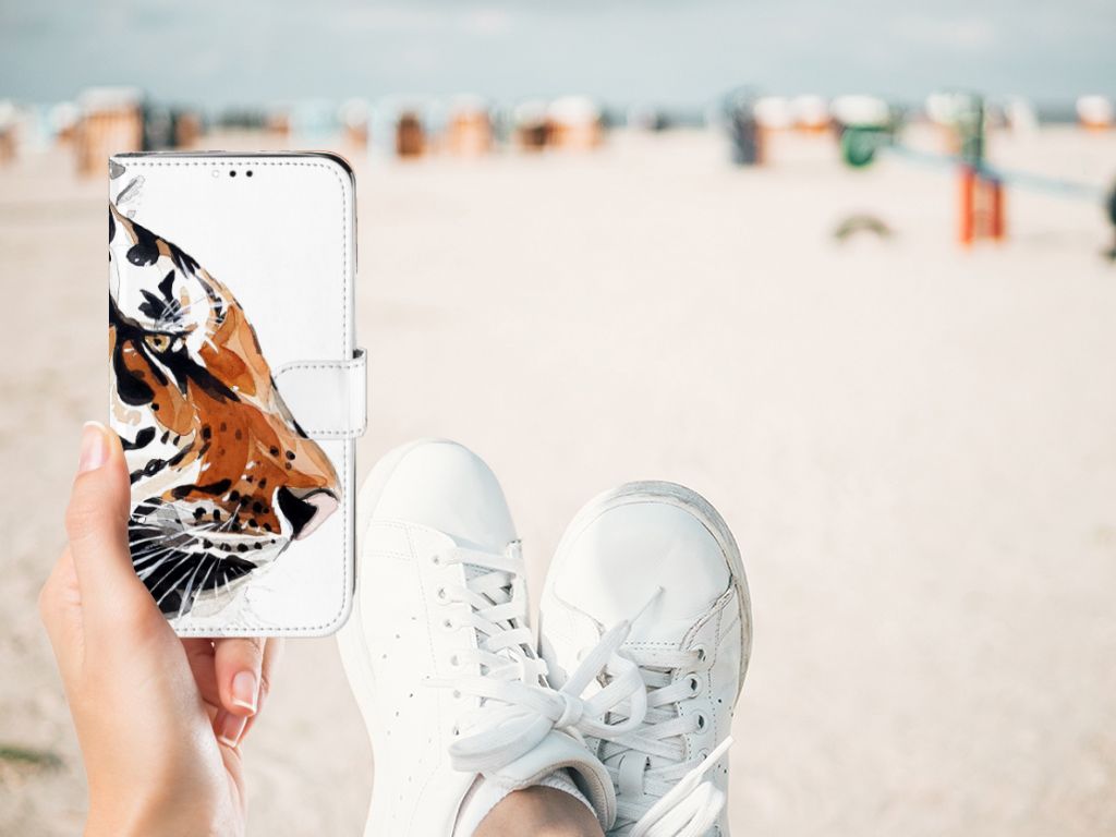 Hoesje Motorola Moto G7 | G7 Plus Watercolor Tiger