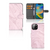 Apple iPhone 14 Bookcase Marble Pink - Origineel Cadeau Vriendin met luxe marmerdesign en magnetische sluitclip.