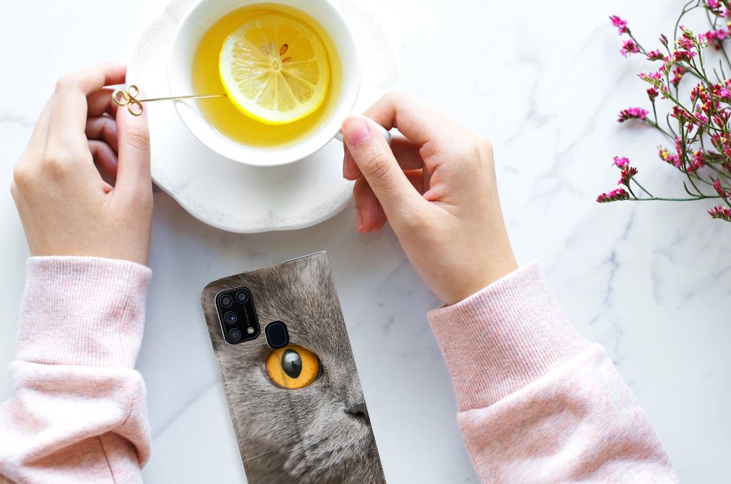 Hoesje maken Samsung Galaxy M31 Britse Korthaar - B2C Telecom