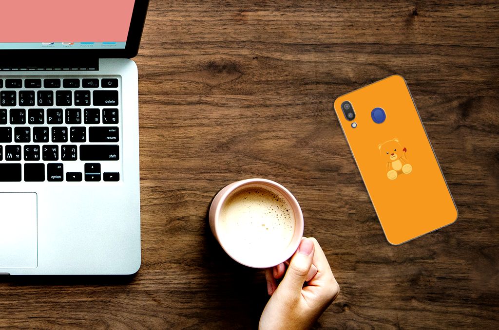 Samsung Galaxy M20 (Power) Telefoonhoesje met Naam Baby Beer