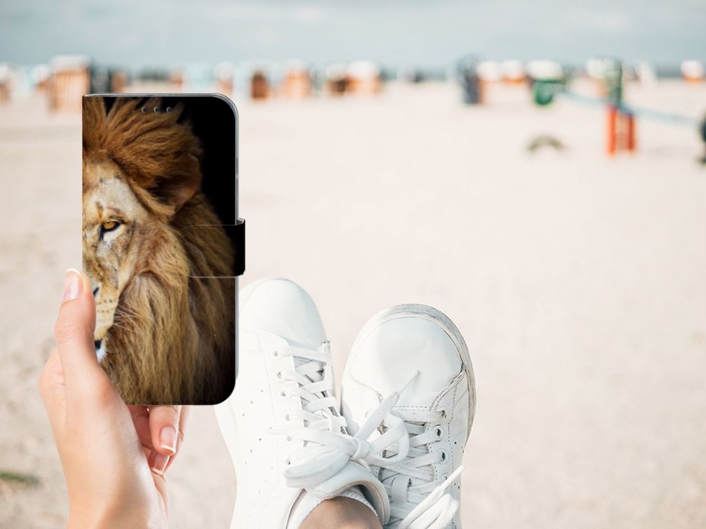Honor 10 Lite Telefoonhoesje met Pasjes Leeuw