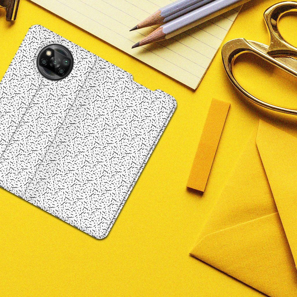 Xiaomi Poco X3 Pro | Poco X3 Hoesje met Magneet Stripes Dots - B2C Telecom