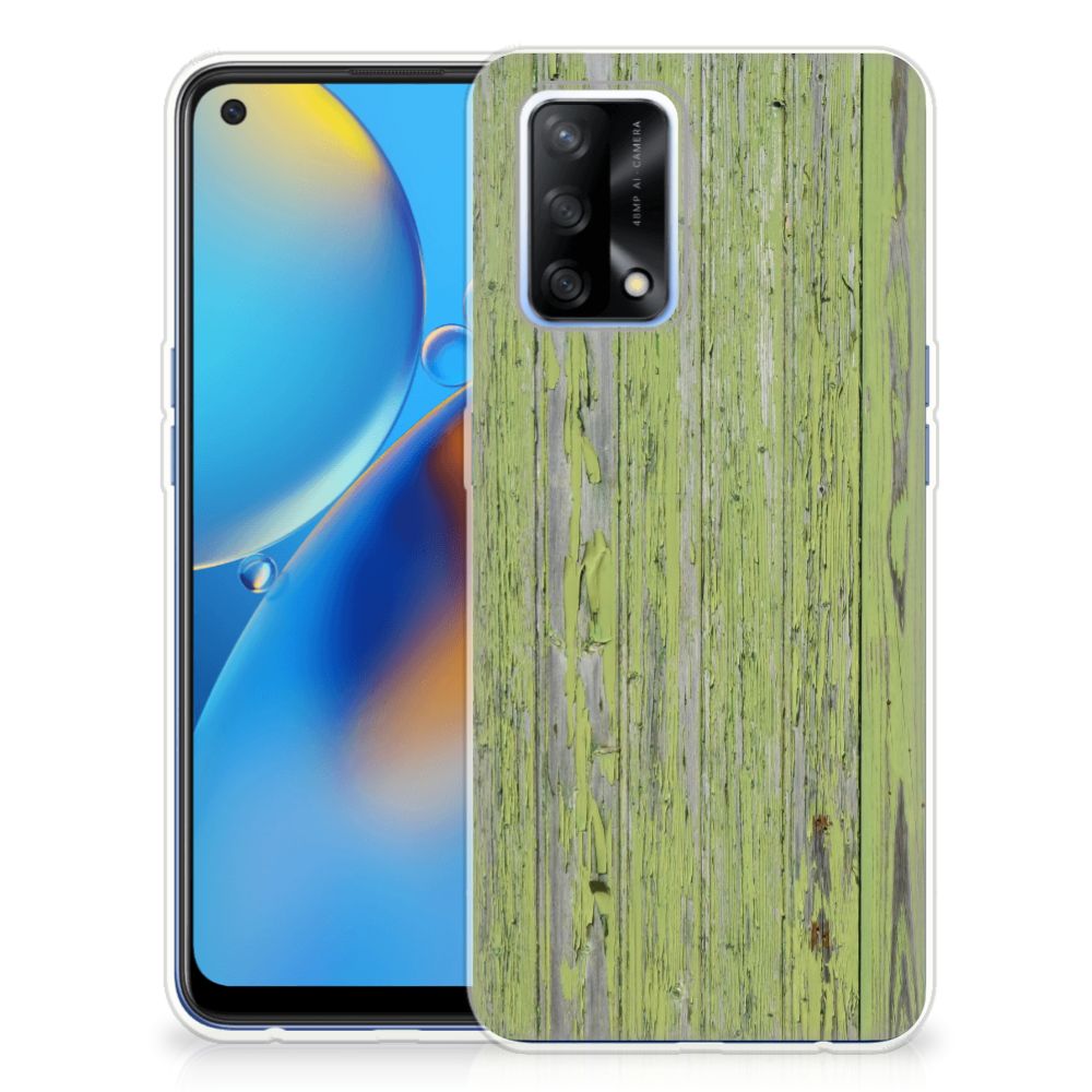 OPPO A74 4G Bumper Hoesje Green Wood B2C Telecom