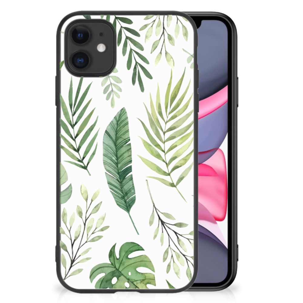 iPhone 11 Bloemen Hoesje Leaves