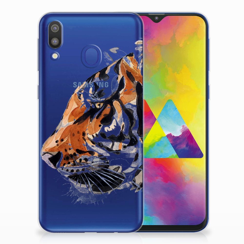 Hoesje maken Samsung Galaxy M20 (Power) Watercolor Tiger