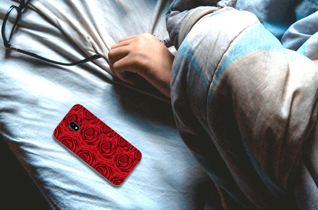 Samsung Galaxy J3 2017 TPU Case Red Roses