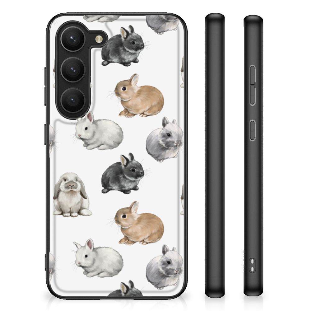 Dierenprint Telefoonhoesje voor Samsung Galaxy S23 Konijntjes B2C Telecom