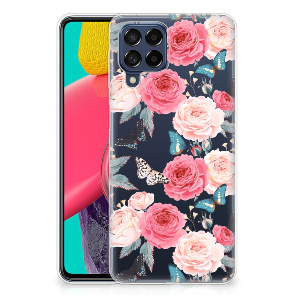 Samsung Galaxy M53 TPU Case Butterfly Roses B2C Telecom