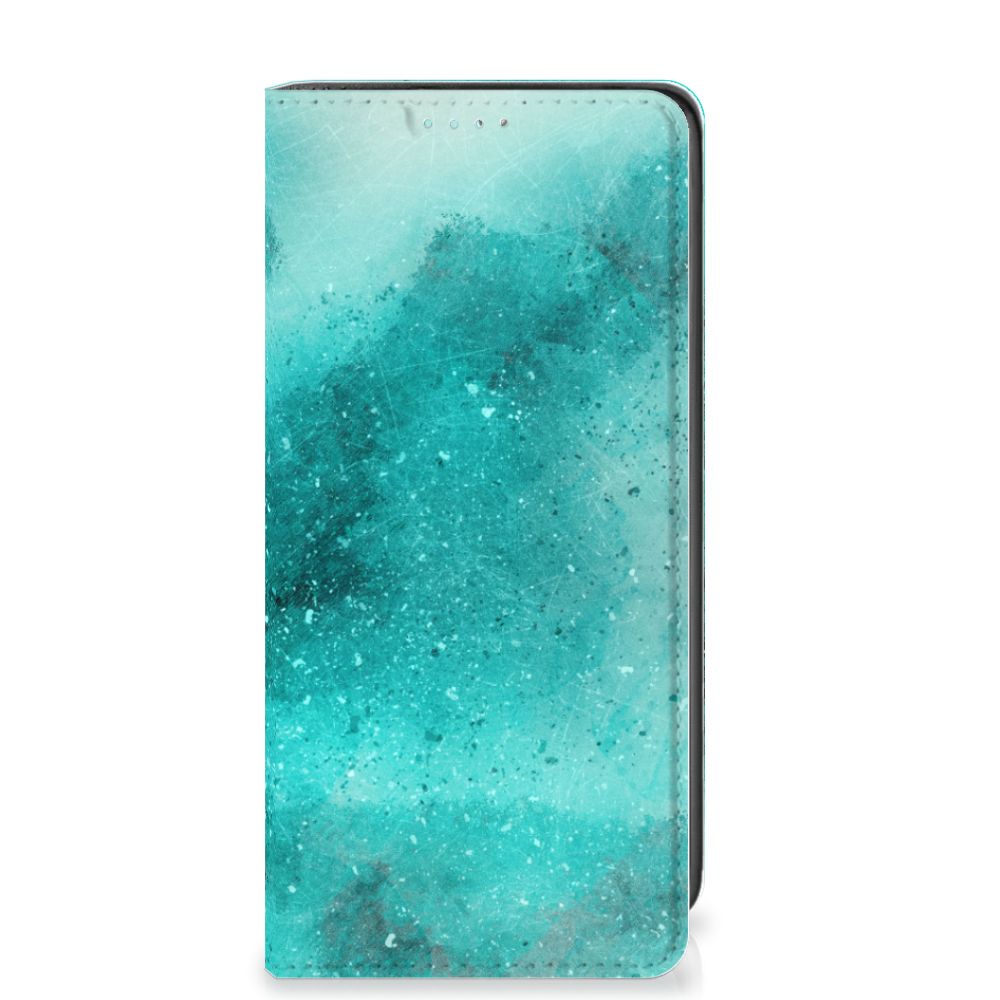 Bookcase Samsung Galaxy A41 Painting Blue - B2C Telecom