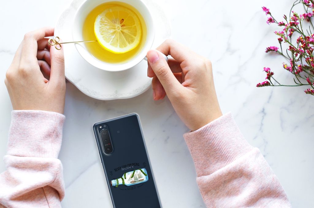 Sony Xperia 5II Telefoonhoesje met Naam Boho Bottle B2C Telecom