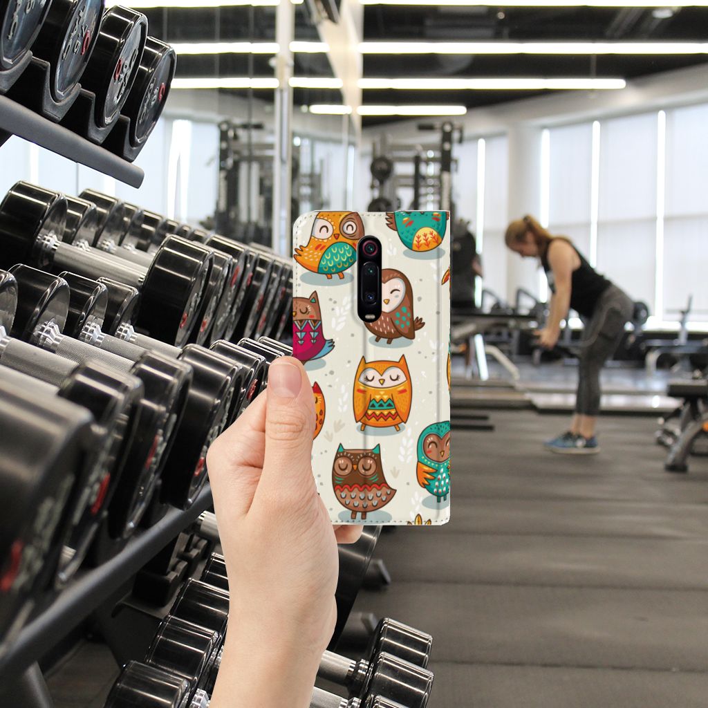 Xiaomi Redmi K20 Pro Hoesje maken Vrolijke Uilen - B2C Telecom